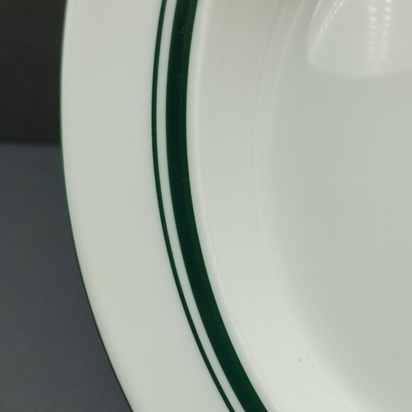 Dansk Christianshavn Green Rim Soup Bowls Dansk Bistro Green Band Soup Bowls - Picture 5 of 7